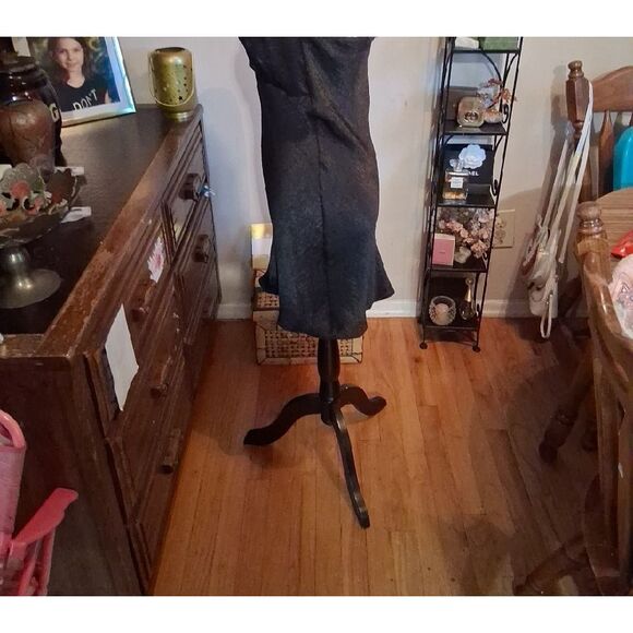 Nasty Gal Elegant Black Mini Slip Dress Size 4 - Picture 8 of 11